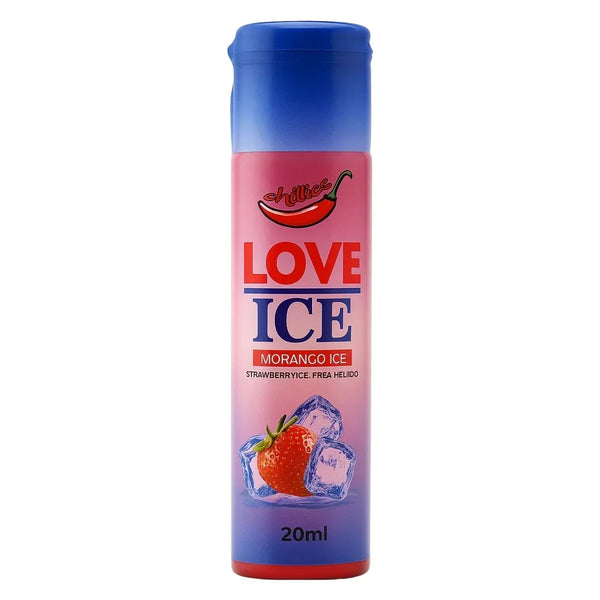 Óleo Beijável Love Ice Sabor Morango 20ml - Chillies - Shopping do Prazer