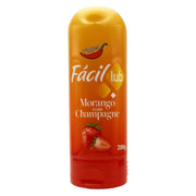 Gel Lubrificante Íntimo Beijável Sabor Morango Fácil Lub 200g - Chillies - Shopping do Prazer