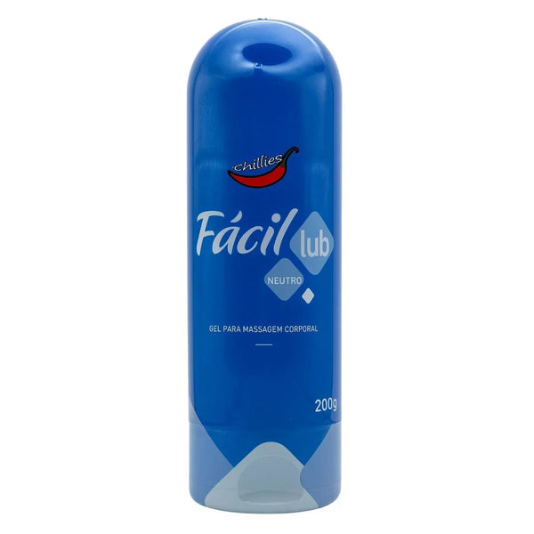 Gel Lubrificante Íntimo Beijável Neutro Fácil Lub 200g - Chillies - Shopping do Prazer