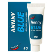 Gel Dessensibilizante Íntimo Hanny Blue 8g - Chillies - Shopping do Prazer