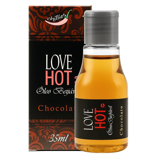 Óleo Beijável Love Hot Sabor Chocolate 35ml - Chillies - Shopping do Prazer