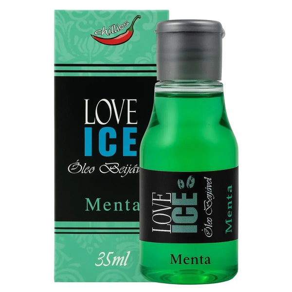 Óleo Beijável Love Ice Sabor Menta 35ml - Chillies - Shopping do Prazer