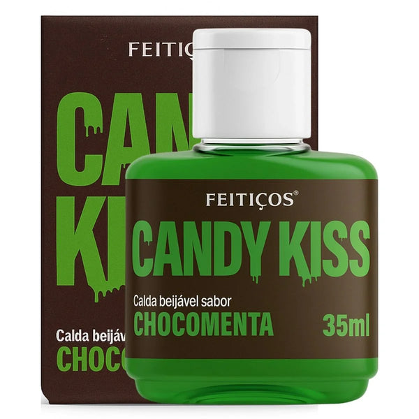 Calda Beijável Candy Kiss Sabor Chocomenta 35ml - Feitiços - Shopping do Prazer