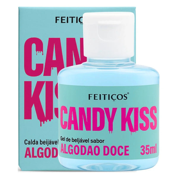 Calda Beijável Candy Kiss Sabor Algodão Doce 35ml - Feitiços - Shopping do Prazer