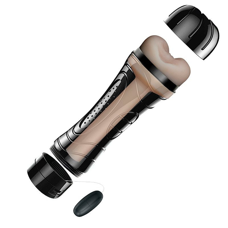 Masturbador Masculino Realista Com Vibrador Anus