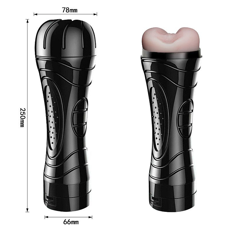 Masturbador Masculino Realista Com Vibrador Anus