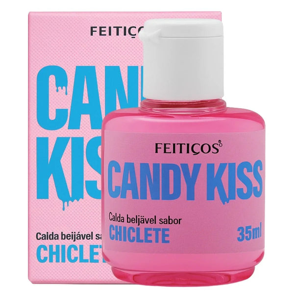 Calda Beijável Candy Kiss Sabor Chiclete 35ml - Feitiços - Shopping do Prazer