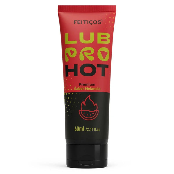 Gel Lubrificante Íntimo Beijável Sabor Melancia Hot Lubpro 60ml - Feitiços - Shopping do Prazer
