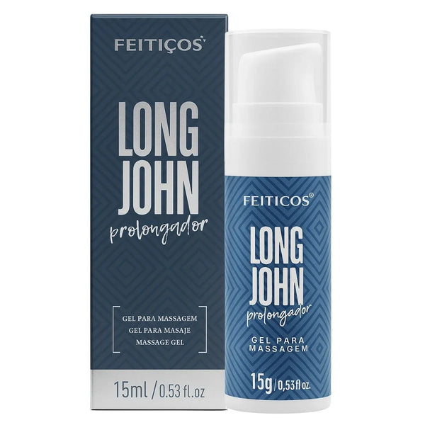 Gel Prolongador Íntimo Masculino Long John 15g - Feitiços - Shopping do Prazer
