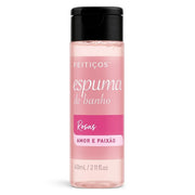 Espuma De Banho Com Aroma de Rosas 60ml - Feitiços - Shopping do Prazer