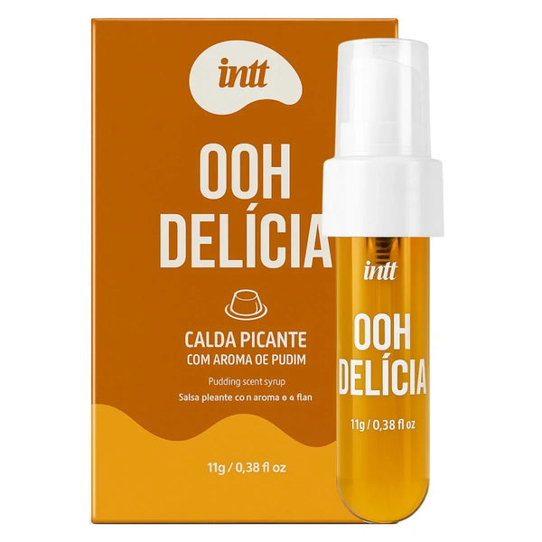 Calda Picante Beijável Sabor Calda de Pudim Ooh Delicia 11g - Intt - Shopping do Prazer