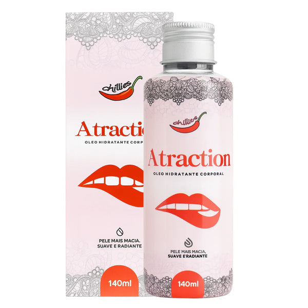 Óleo Corporal Para Massagem Sensual Atraction 140ml - Chillies - Shopping do Prazer