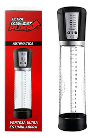 Bomba Peniana Ultra Vacuo Pump Automática Recarregável 30cm x 7cm - Shopping do Prazer