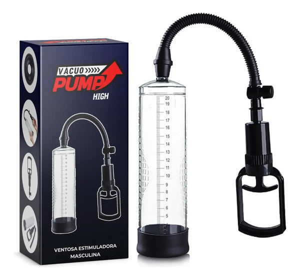 Bomba Peniana Vacuo Pump High Manual 22cm x 7cm - Shopping do Prazer