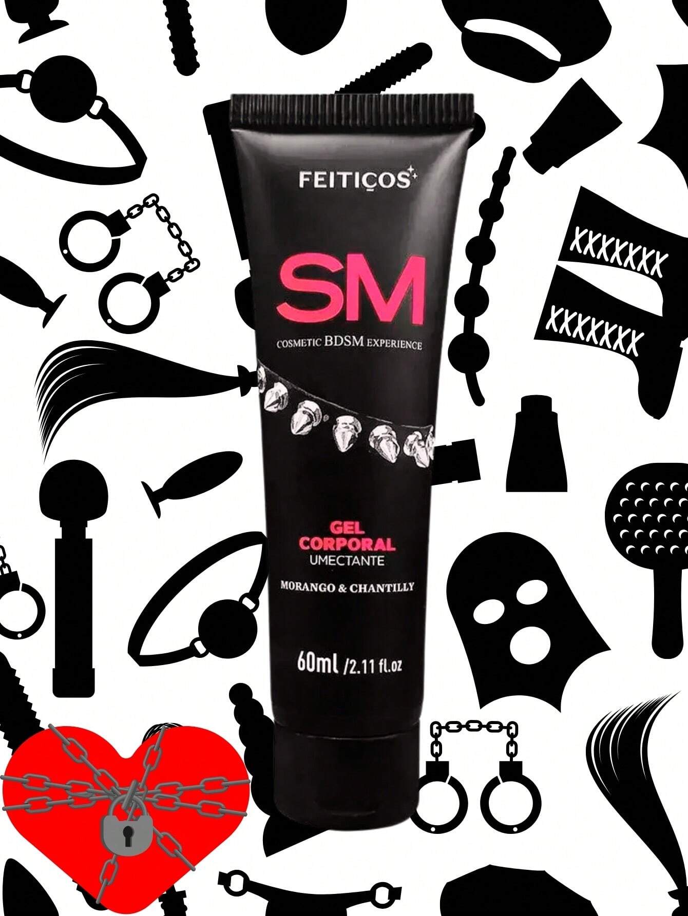 Gel Lubrificante Corporal Umectante BDSM 60ml
