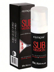 Gel Vibratório Beijável Sabor Morango & Chantilly Submission 15g - Feitiços - Shopping do Prazer