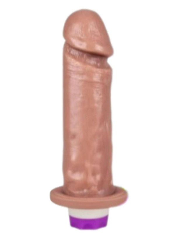 Prótese de Borracha Grande com Vibrador 16x4cm