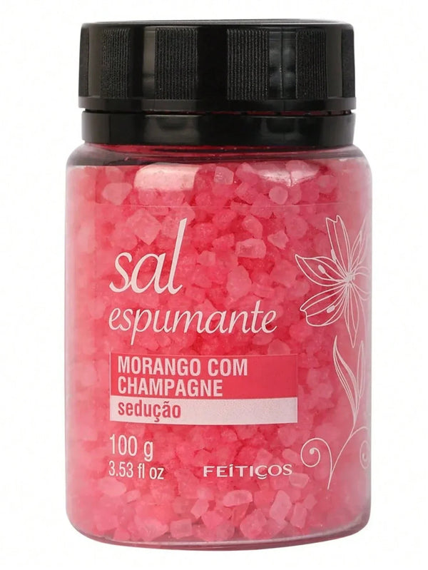 Sais De Banho Com Aroma de Morango & Champagne 100g - Feitiços - Shopping do Prazer