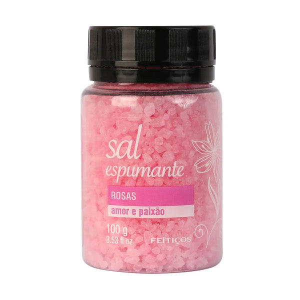 Sais De Banho Com Aroma de Rosas 100g - Feitiços - Shopping do Prazer